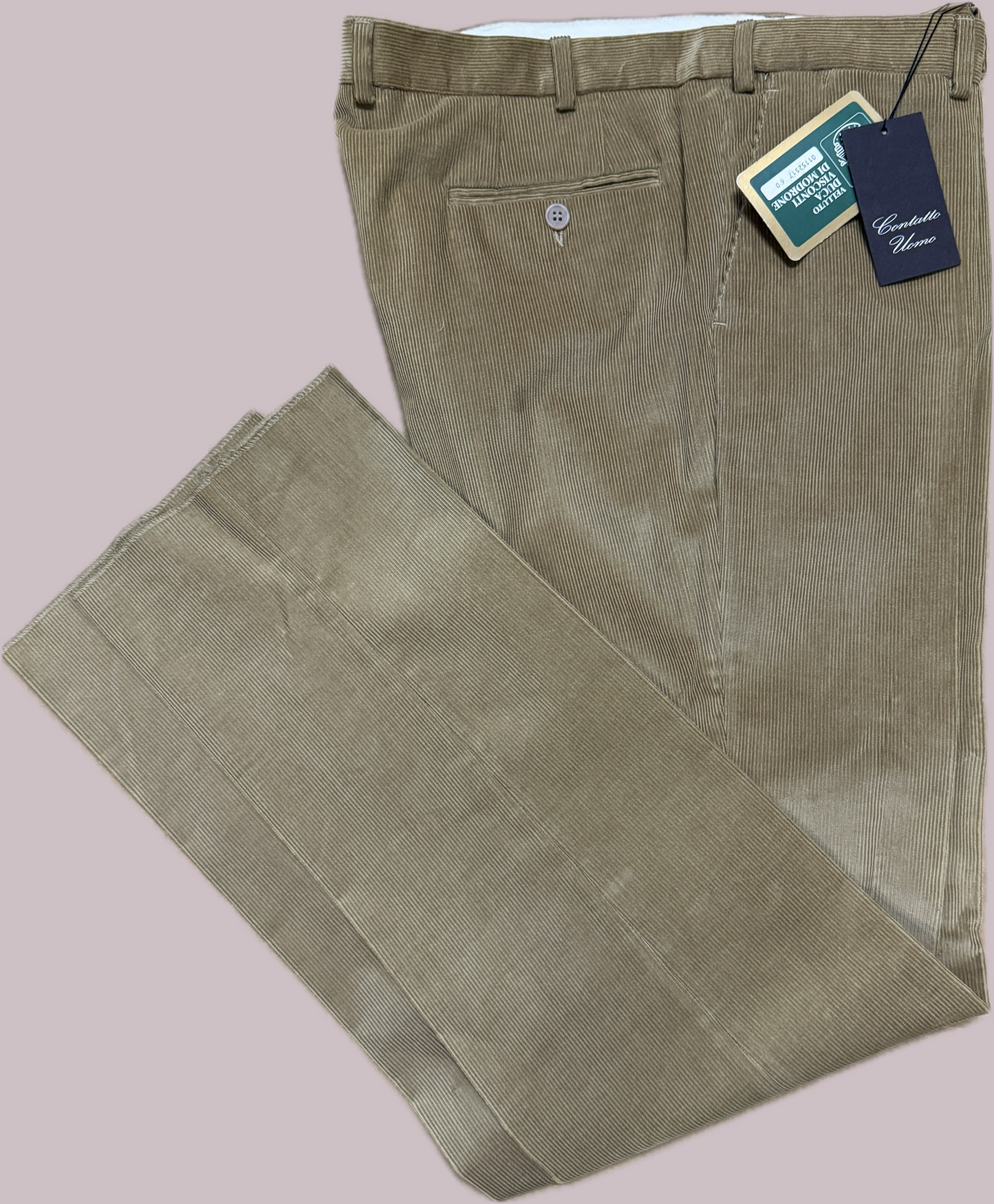 Pantalone Velluto coste strette Uomo Duca Visconti di Modrone (anche taglie forti)