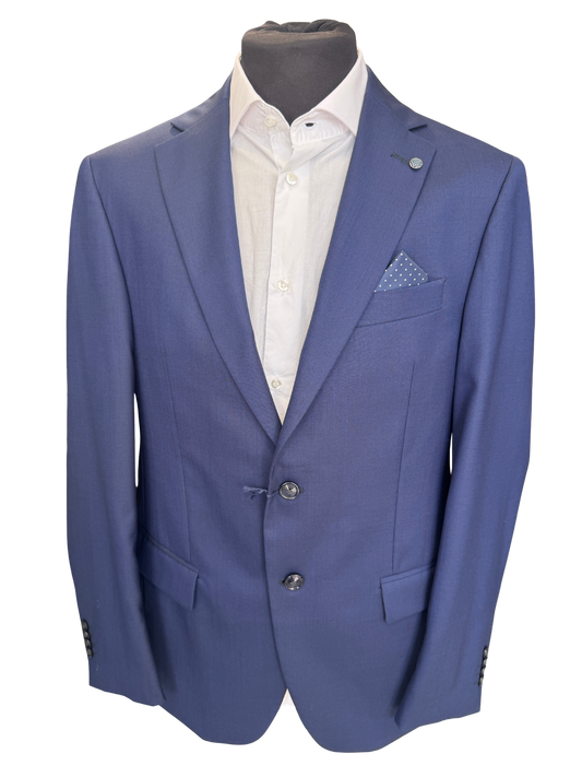 Blazer Villa Vasari Gold blu fresco lana – vista laterale