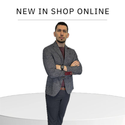 Giacca Casual Uomo – 100% Lana Vergine, Linea Panfilo